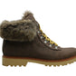 Botas femininas Cicela com bico amendoado e cano curto para clima frio, tamanho 6 M, marrom, Indigo Rd.