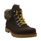 Botas femininas Cicela com bico amendoado e cano curto para clima frio, tamanho 6 M, marrom, Indigo Rd.