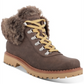 Botas femininas Cicela com bico amendoado e cano curto para clima frio, tamanho 6 M, marrom, Indigo Rd.