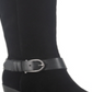 Botas femininas American Rag Tegan Suede de cano alto, pretas, tamanho 11 M