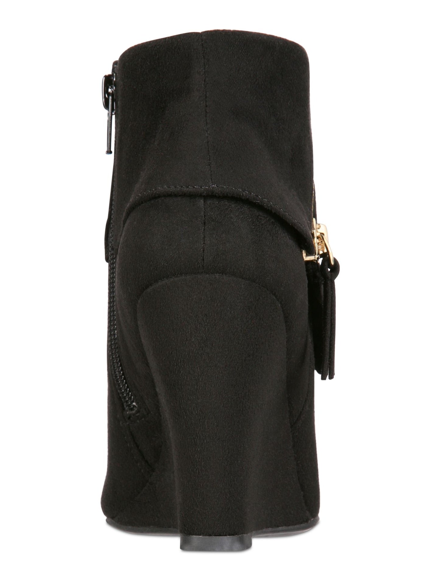 Bota feminina Rebel By Zigi Soho Zipper Accent Comfort Ksenia bico redondo salto plataforma preto tamanho 9 M