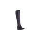 Botas femininas Bar III Vaylap de couro, bico amendoado, cano alto, para clima frio, pretas, tamanho 9,5 m