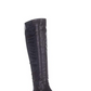 Botas femininas Bar III Vaylap de couro, bico amendoado, cano alto, para clima frio, pretas, tamanho 9,5 m