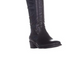 Botas femininas Bar III Vaylap de couro, bico amendoado, cano alto, para clima frio, pretas, tamanho 9,5 m