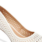Alfani Jeules Couro Bico Fino Clássico Sapatos Scarpin Feminino Cinza Tamanho 10 M
