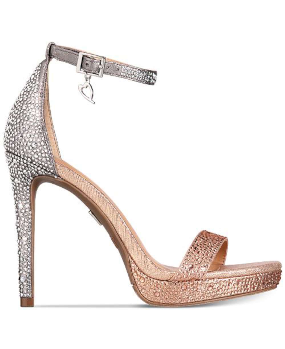 Sandálias de festa femininas Thalia Sodi Lissy Platform, rosa, tamanho 8 M