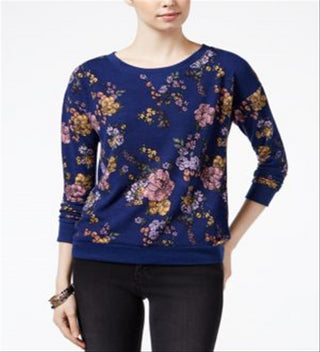 Moletom estampado Hippie Rose Juniors roxo tamanho XS