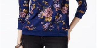 Moletom estampado Hippie Rose Juniors roxo tamanho XS