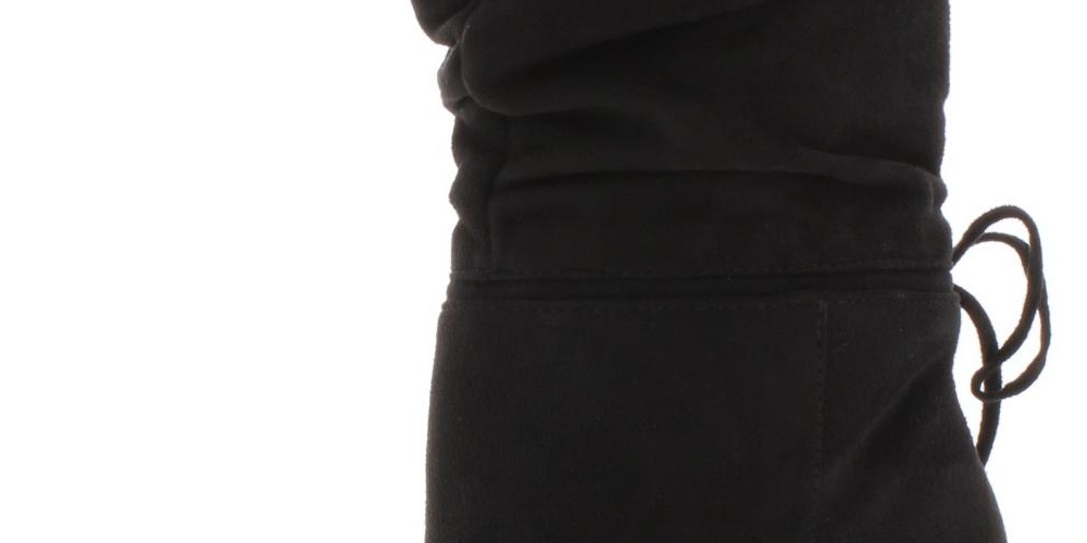 Botas femininas Zigi Soho Jeenie Fabric bico fino cano médio fashion pretas tamanho 7 M