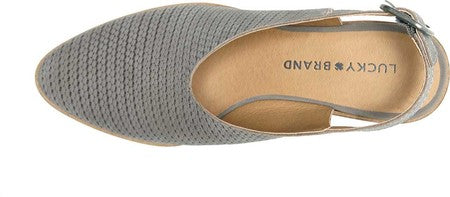 Lucky Brand Lideton Slingback Feminino Cinza Tamanho 11 M