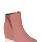 Kenneth Cole Tênis Feminino Cano Alto Plataforma Cano Alto Vermelho Tamanho 7 M