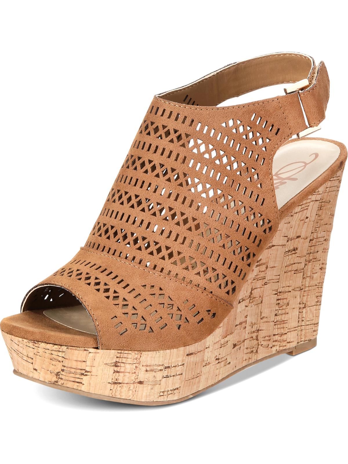 Sandálias plataforma femininas American Rag Charlize com bico aberto para ocasiões especiais, tamanho marrom - 9,5 m