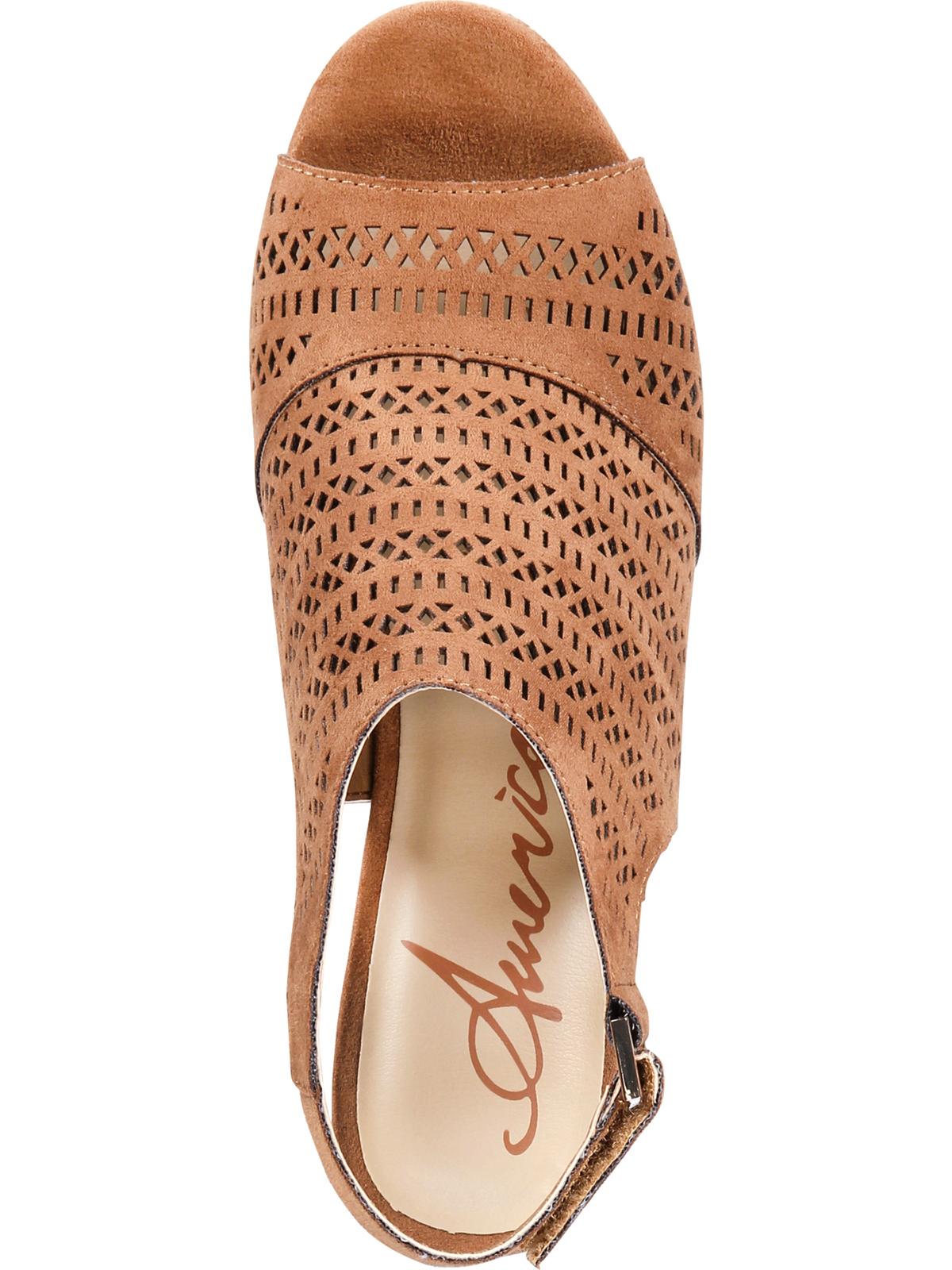 Sandálias plataforma femininas American Rag Charlize com bico aberto para ocasiões especiais, tamanho marrom - 9,5 m