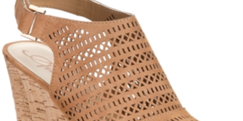 Sandálias plataforma femininas American Rag Charlize com bico aberto para ocasiões especiais, tamanho marrom - 9,5 m