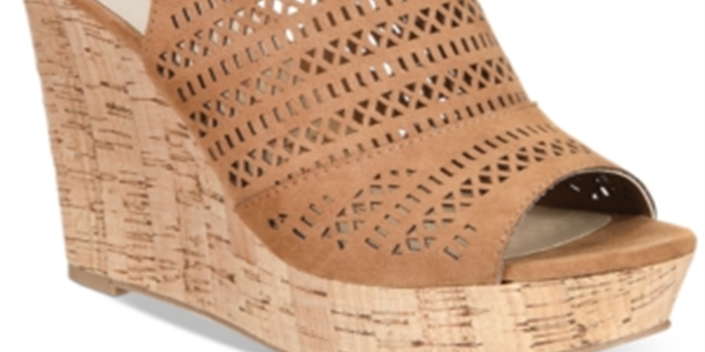 Sandálias plataforma femininas American Rag Charlize com bico aberto para ocasiões especiais, tamanho marrom - 9,5 m