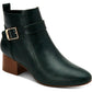 Botas femininas Charter Club Katiaa de couro sintético com fivela, verde, tamanho 7 M