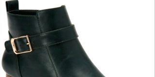 Botas femininas Charter Club Katiaa de couro sintético com fivela, verde, tamanho 7 M