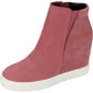 Tênis feminino Kenneth Cole Kam Pull on Wedge de cano alto, vermelho, tamanho 9 M
