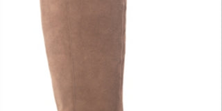 Botas de couro femininas American Rag, estilo Western Inspiration, com fivela e biqueira amendoada, salto bloco, marrom, tamanho 8 M