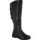 Bota feminina Easy Street Presley Plus Wide Calf, preta, tamanho 8 M