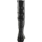 Bota feminina Easy Street Presley Plus Wide Calf, preta, tamanho 8 M