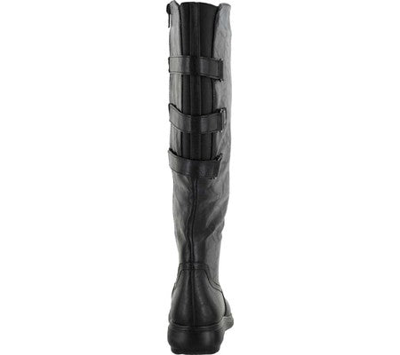 Bota feminina Easy Street Presley Plus Wide Calf, preta, tamanho 8 M