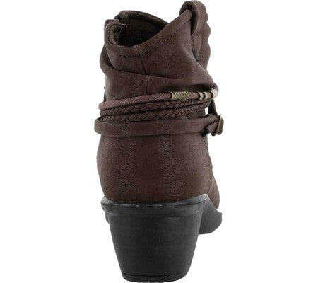 Bota Wrangle Feminina Easy Street Marrom Tamanho 7,5M