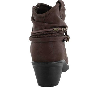 Easy Street Women's Wrangle Bootie Brown Size 7.5M