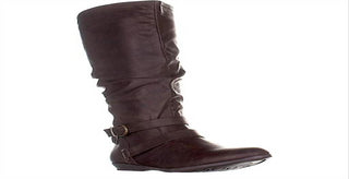 Cliffs By White Mountain Women's Fairfield Almond Toe Knee High Shoes Brown Size 10 MWC