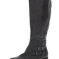 Botas femininas estilo &amp; co Milah altas casuais de cano médio, cor carvão, tamanho 6,5 m