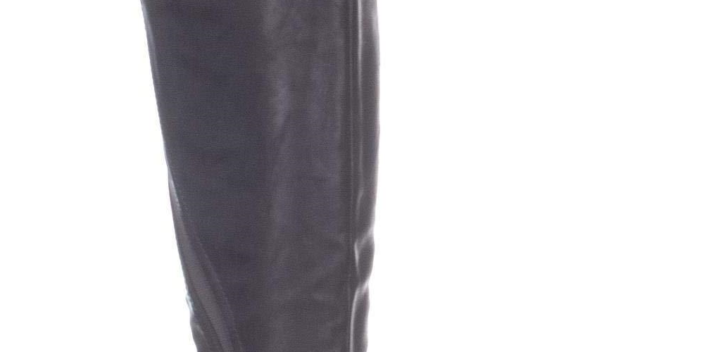Botas femininas estilo &amp; co Milah altas casuais de cano médio, cor carvão, tamanho 6,5 m