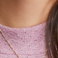 Blusa feminina de manga curta e gola alta Free People, rosa, tamanho pequeno