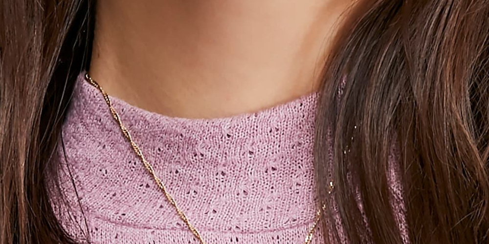 Blusa feminina de manga curta e gola alta Free People, rosa, tamanho pequeno