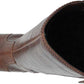 Bota feminina Dr. Scholl's Brilliance de cano alto, marrom, tamanho 10M