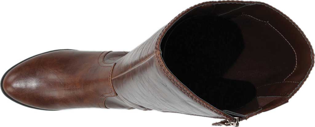 Bota feminina Dr. Scholl's Brilliance de cano alto, marrom, tamanho 10M