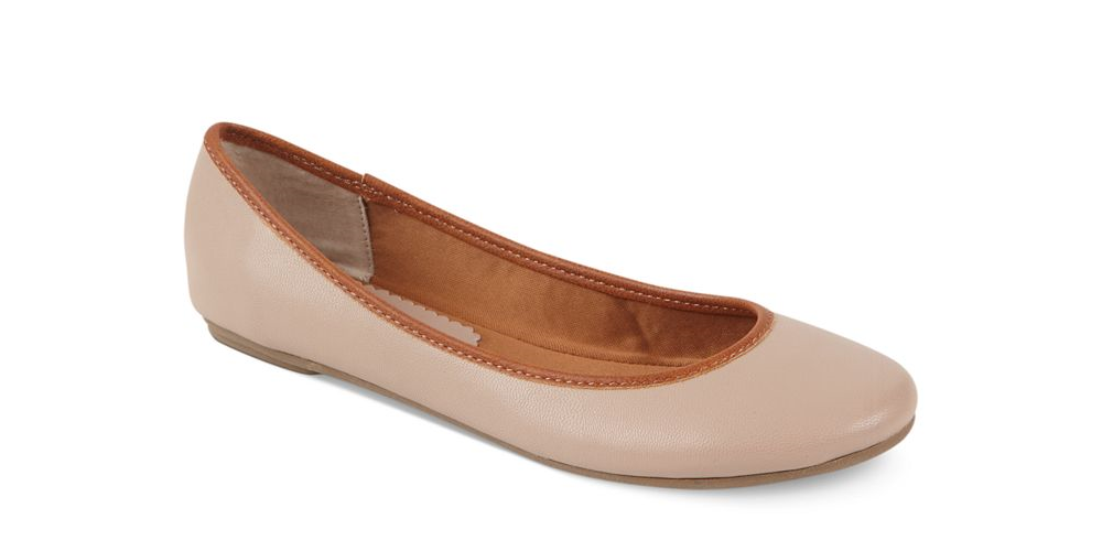 American Rag Cellia Metallic Distressed Ballet Flats Feminino - Marrom Tamanho 5 M