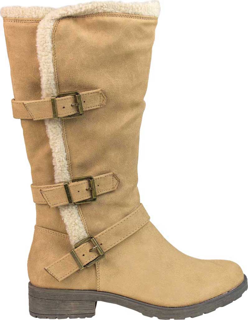 Bota Santell Tall com fivela feminina White Mountain, marrom, tamanho 6 M