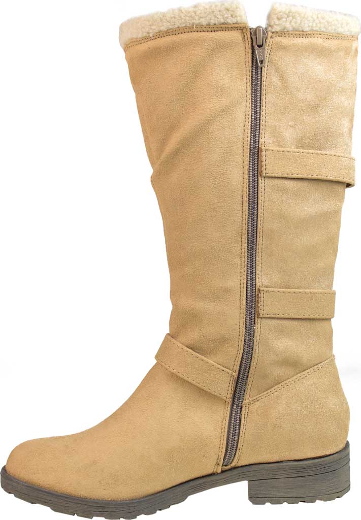 Bota Santell Tall com fivela feminina White Mountain, marrom, tamanho 6 M