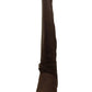 Botas femininas Damien de cano alto, bico fechado, tamanho 9,5, marrom