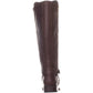 Botas femininas Guss de cano alto, bico fechado, marrom, tamanho 7 MW
