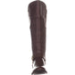 Botas femininas Guss de cano alto, bico fechado, marrom, tamanho 7 MW