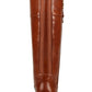 Botas de montaria Tommy Hilfiger Imina de couro sintético femininas, marrom, tamanho 6 M
