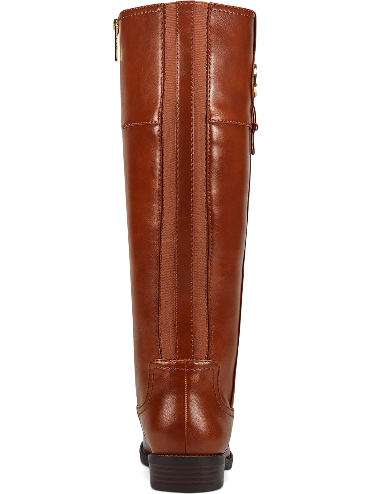 Botas de montaria Tommy Hilfiger Imina de couro sintético femininas, marrom, tamanho 6 M