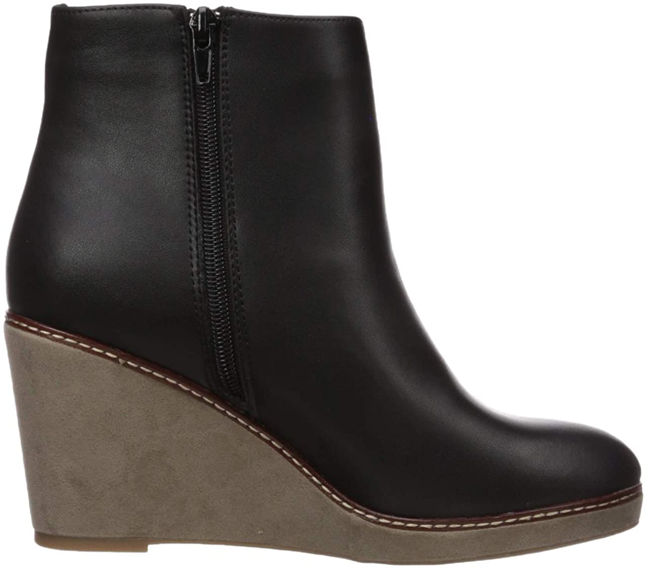 Botas femininas Kensie Hatley Wedge pretas tamanho 7