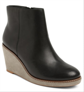 Botas femininas Kensie Hatley Wedge pretas tamanho 7