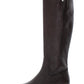 Botas de montaria femininas INC International Concepts Fawne Leather, tamanho 7 M, marrom
