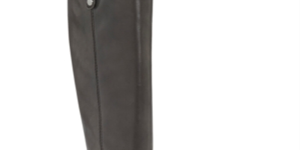 Botas de montaria femininas INC International Concepts Fawne Leather, tamanho 7 M, marrom