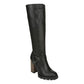 Bota feminina Harley de cano alto Carlos By Carlo Santana, preta, tamanho 5 M