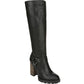 Bota feminina Harley de cano alto Carlos By Carlo Santana, preta, tamanho 5 M