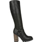 Bota feminina Harley de cano alto Carlos By Carlo Santana, preta, tamanho 5 M